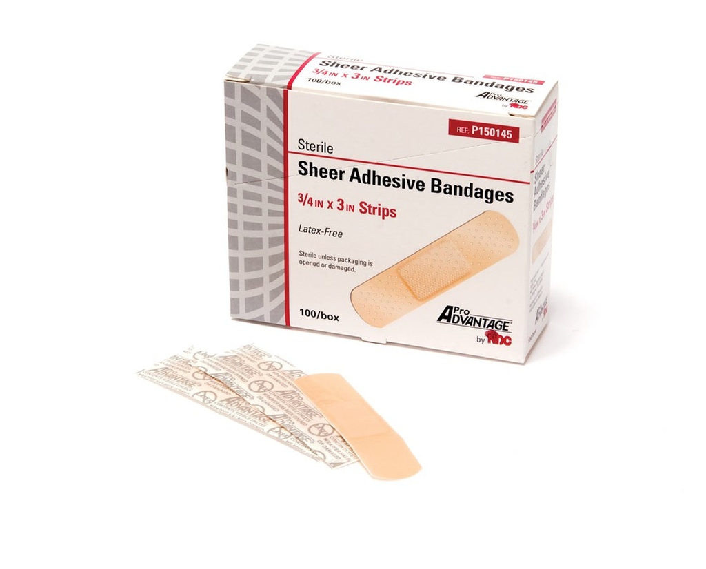 [6272] qc sheer advesive bandages 100s
