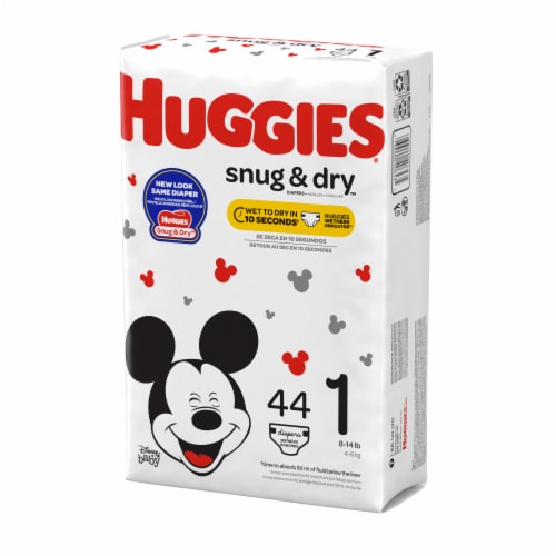 [7568] Huggies Snug&Dry stage 1 44's