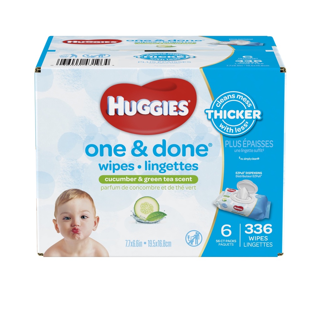 [8034] huggies wipes one and done