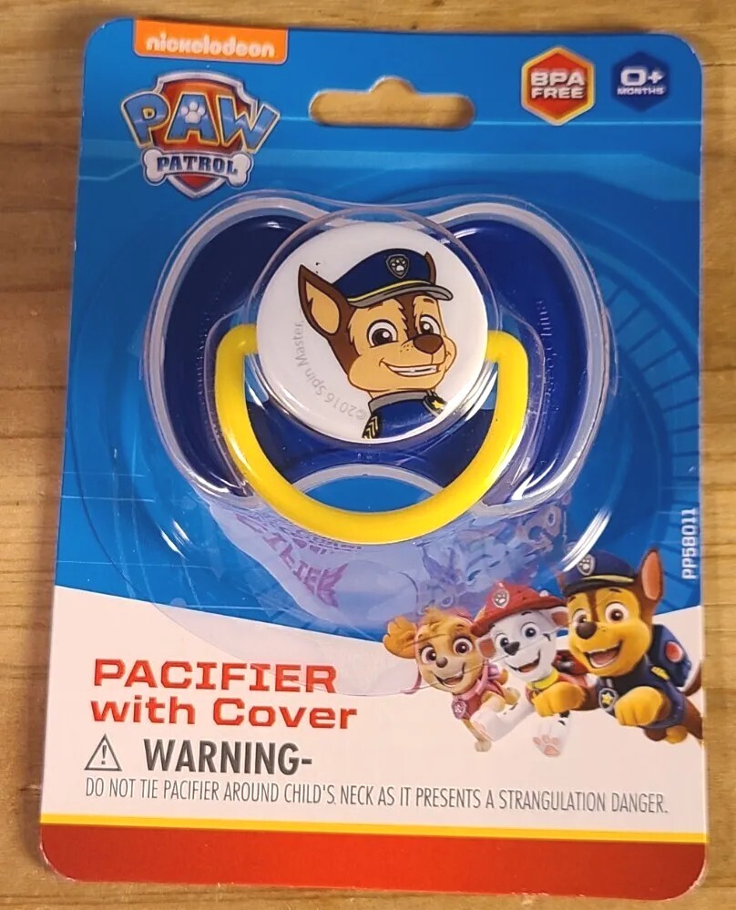 paw patrol pacifier with cover