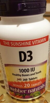 [11687] webber naturals d3 1000iu