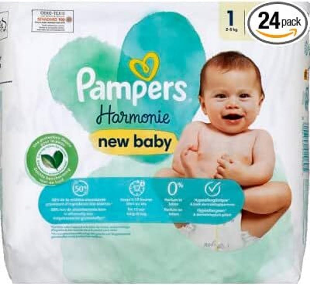 White pampers 24's