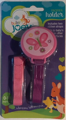 baby joey pacifier holder pink