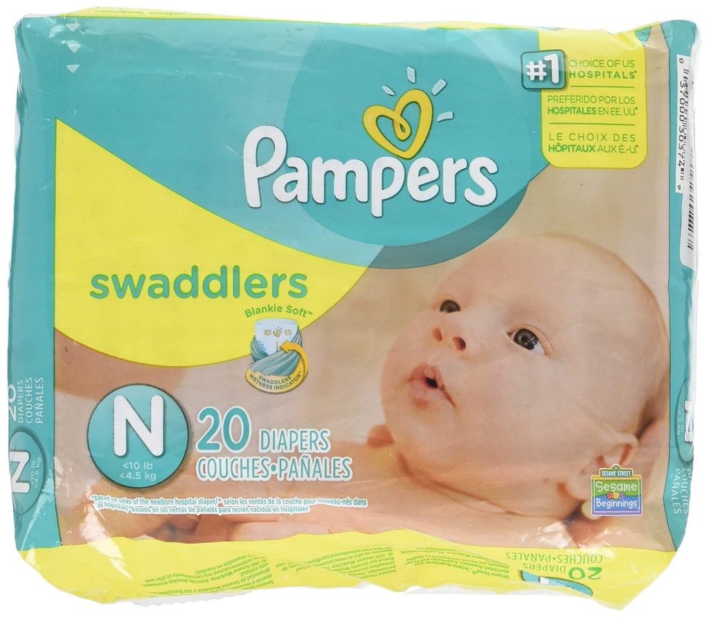 Pampers swaddlers newborn 20